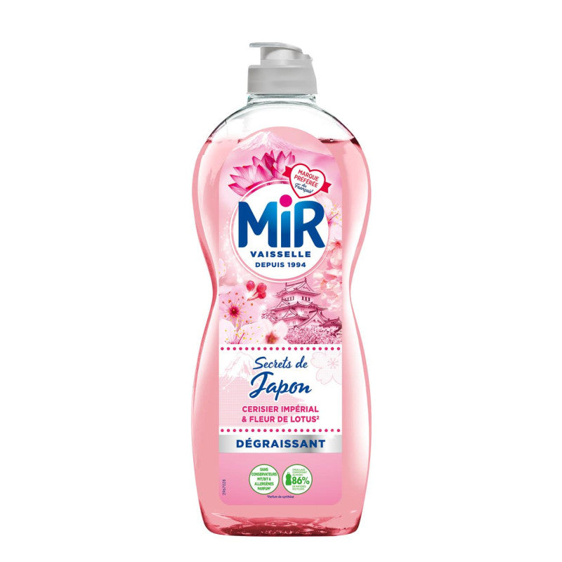 MIR Liquide vaisselle dégraissant Secrets de Japon Fleur de Lotus & Cerisier Impérial 675ml