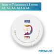 Disque zircone premium 3D - Teintes A1, A2, A3, A3.5 & B4 - 7 épaisseurs - HUGE - oofti.fr