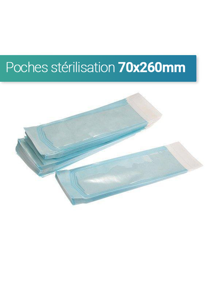 Poche gaine de stérilisation 70x260mm