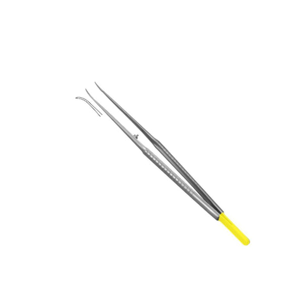 Micro forceps courbe - 14cm en carbure de tungstène - oofti.fr