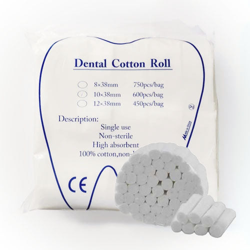 Cotons salivaires 10x38mm 15 rouleaux - oofti.fr