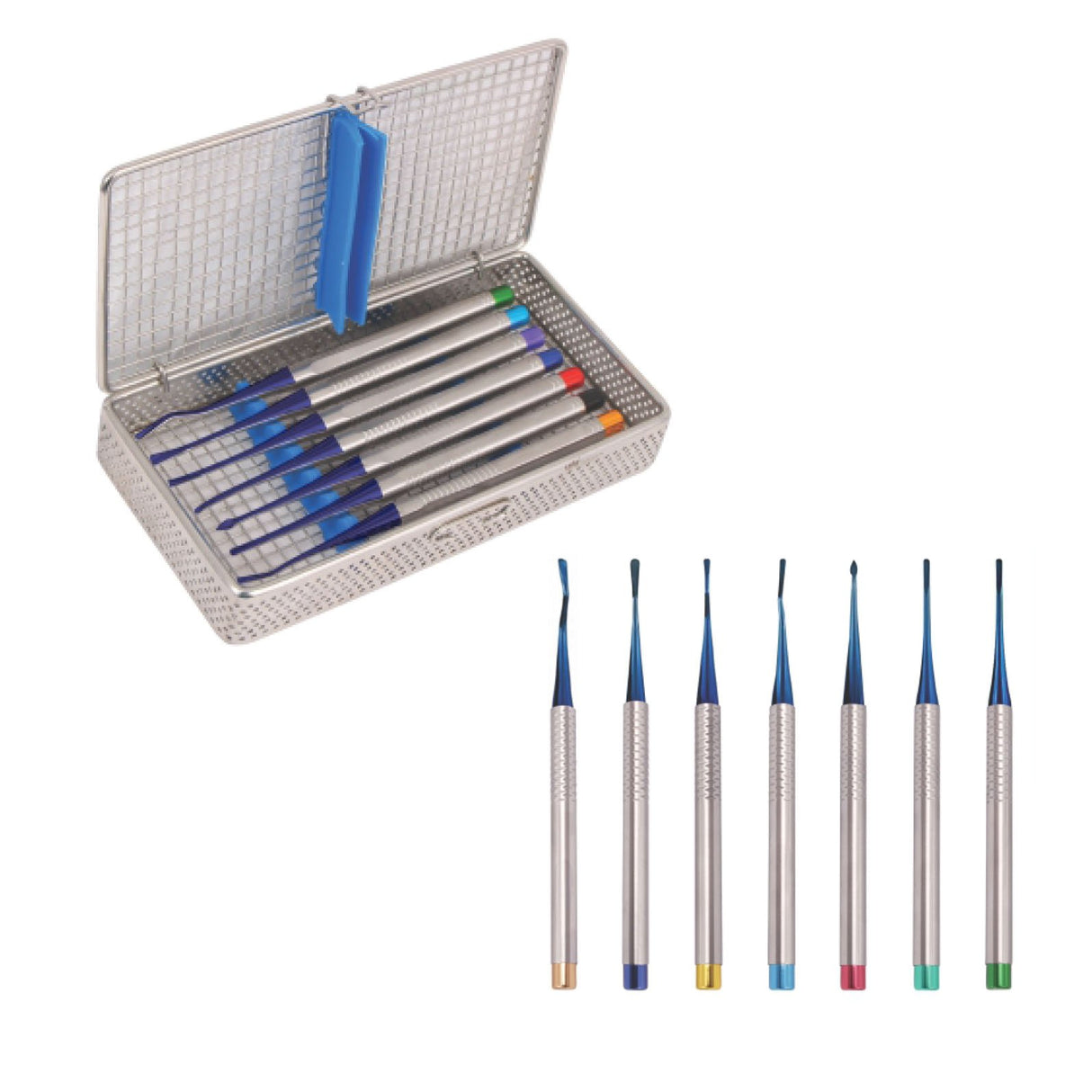 Kit de luxateurs plaqués titane, 7 pièces - oofti.fr