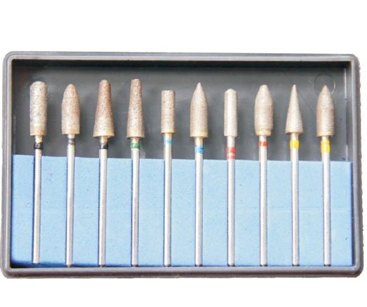 Kit 10 pièces fraises diamantées de finition HP galvanisées à chaud - oofti.fr