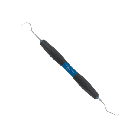 Bliss Explorateur 17-23 est une sonde de diagnostic double de Bliss by ACTEON.   L'ergonomie et les performances de la partie travaillante permettent un geste maîtrisé et ferme et visent à réduire la fatigue des mains et des poignets. Les sondes de diagnostic sont utilisées pour la détection et la restauration des caries et du tartre. Nos sondes sont précises grâce à leurs pointes fines, qui trouvent le compromis entre flexibilité et résistance pour des procédures de diagnostic précises.