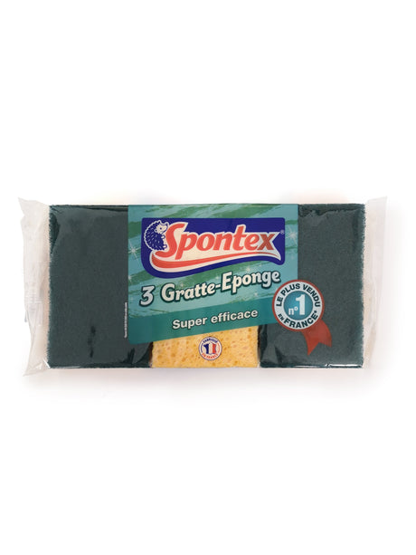 Lot de 3 éponges SPONTEX pour nettoyage professionnel en cabinet dentaire - oofti.fr