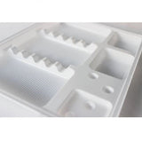 Plateaux jetables médicaux en plastique rigide type 2 – 190 x 148 mm – lot de 400 – blancs ou translucides – usage unique en cabinet dentaire