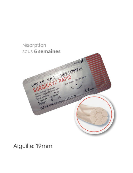SURGICRYL PGA RAPID™ fil de suture 19mm PGA rapide - oofti.fr