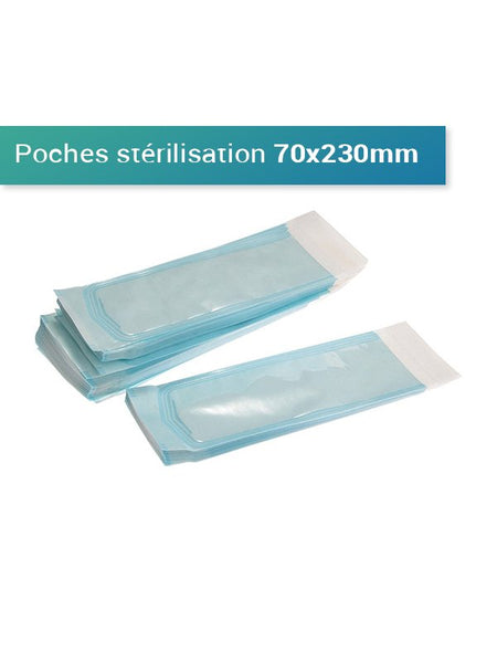 Poche gaine de stérilisation 70x230mm - oofti.fr