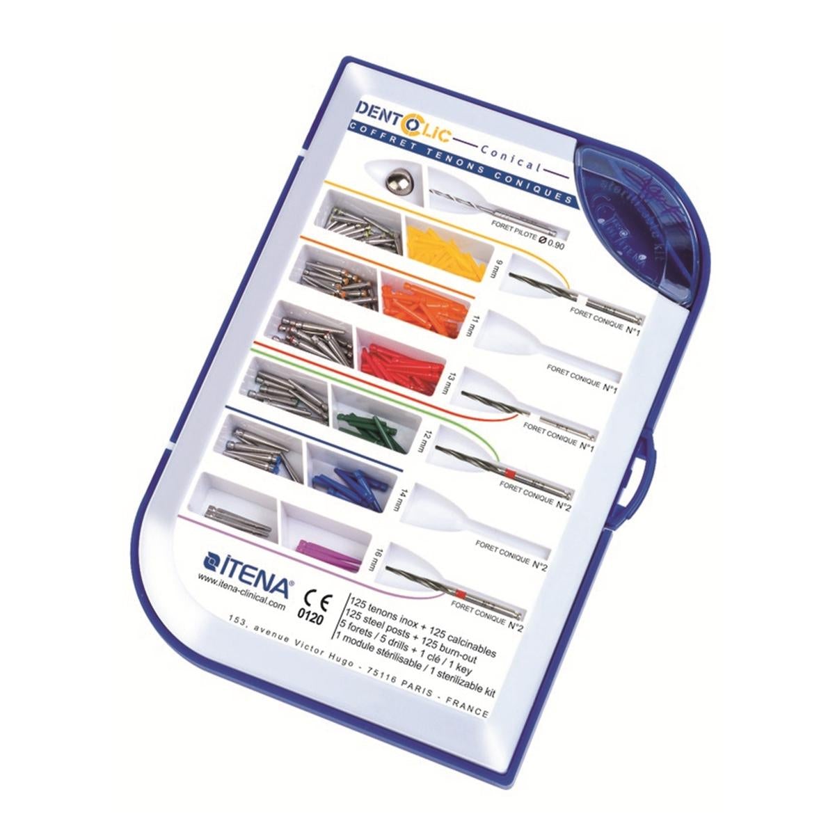 Coffret Conical - Tenons et clavettes coniques - DENTOCLIC ITENA. oofti.fr