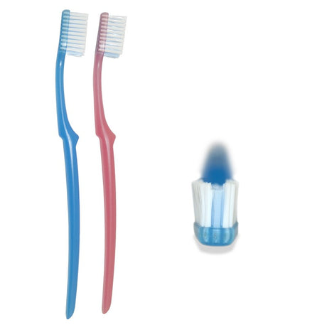 Lot de 2 brosses à dent spécial orthodontie - Ebnatdent - oofti.fr