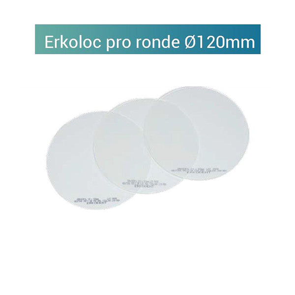 Erkoloc-pro transparent - round plate 120mm semi-rigid