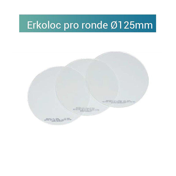 Erkoloc-pro transparent - round plate 125mm semi-rigid