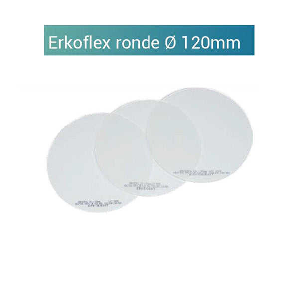 Erkoflex transparent - plaque ronde 120mm