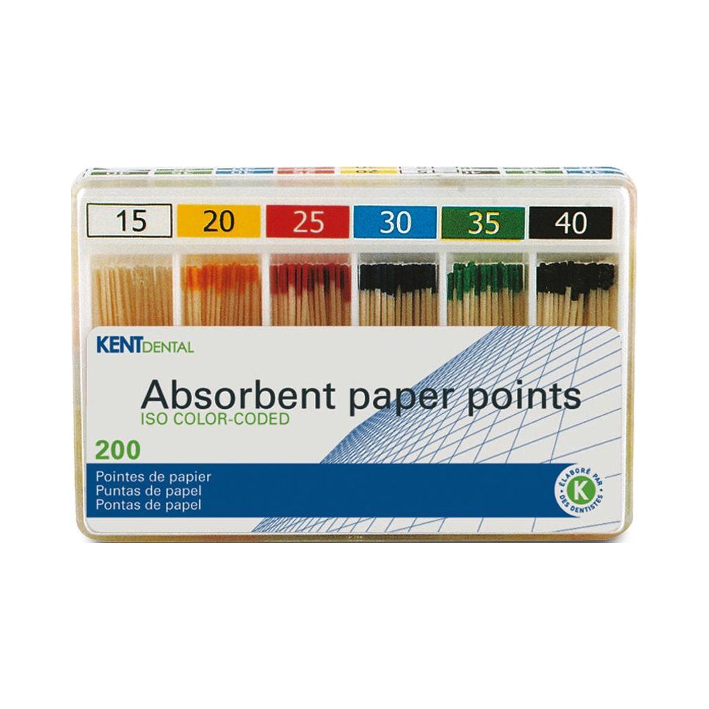 Pointes papier ISO colorées - Kent Dental