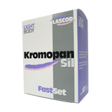 Le KromopanSil Body est un silicone par addition de nouvelle génération, formulé à base de polyvinylsiloxane. Disponible en quatre viscosités distinctes – Superlight, Light, Regular, et Heavy – ce produit révolutionnaire est conçu pour répondre aux exigences variées de la prise d'empreinte dentaire. Grâce à ses caractéristiques spécifiques, le KromopanSil Body assure une précision exceptionnelle (5 µm) même dans des environnements humides.