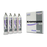 Le KromopanSil Body est un silicone par addition de nouvelle génération, formulé à base de polyvinylsiloxane. Disponible en quatre viscosités distinctes – Superlight, Light, Regular, et Heavy – ce produit révolutionnaire est conçu pour répondre aux exigences variées de la prise d'empreinte dentaire. Grâce à ses caractéristiques spécifiques, le KromopanSil Body assure une précision exceptionnelle (5 µm) même dans des environnements humides.
