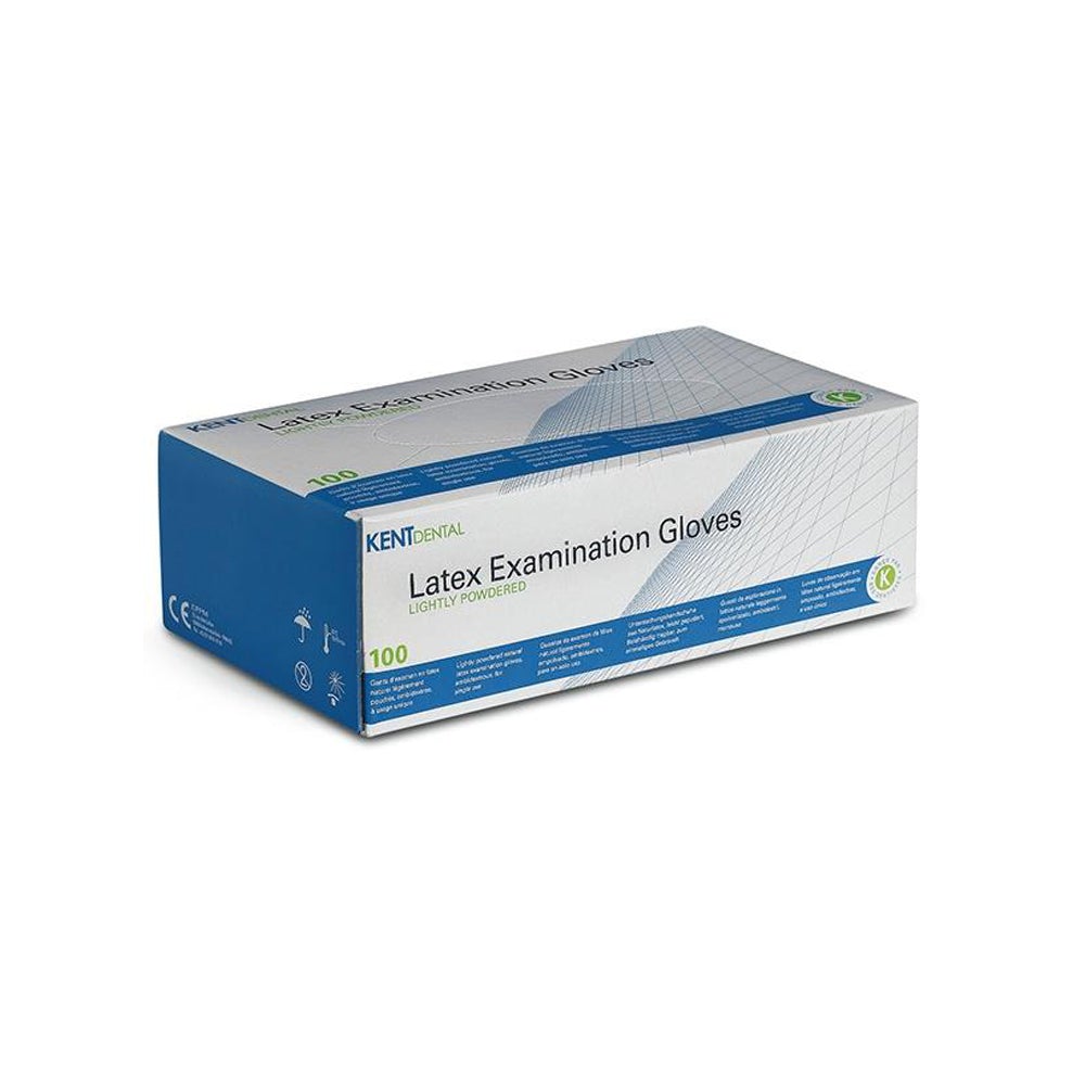 Gants d'examen poudrés en latex - Kent Dental