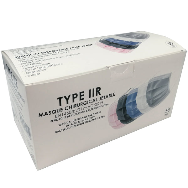 Masques type IIR multicolores