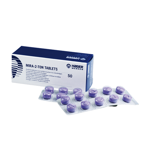 Mira-2-Ton Révélateur de plaque (comprimés) - HAGER & WERKEN