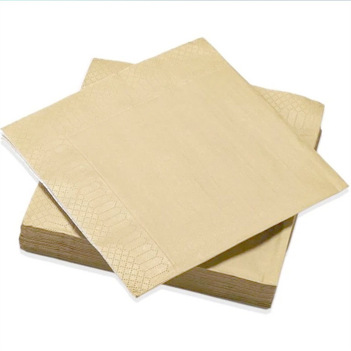 Ouate de cellulose 30x30cm, 2 plis douce au toucher et particulièrement absorbante, la ouate est garantie biodégradable car fabriquée entièrement à base de pure pâte de cellulose.   minimum 50% de fibres certifiées Fabriqué en France par CGMP - Tuffé(72)  Existe en couleur bleu marine et kraft  200 serviettes x 5 paquets