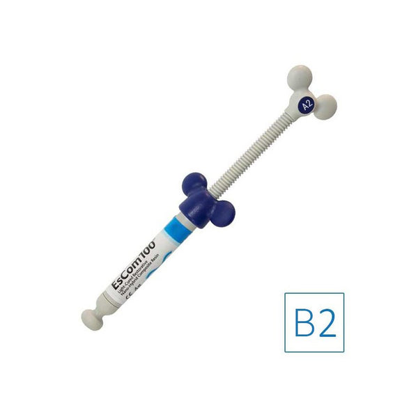 1 seringue de4g EsCom100 - B2 - Résine composite nano-hybride restauratrice photopolymérisable - oofti.fr