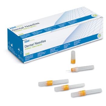 Stérilisées à l'oxyde d'éthylène, conformes à la Pharmacopée Française. Acier inoxydable. Indicateur de biseau.  Dispositif médical de classe lla. Marquage CE0120. Fabricant : CFPM