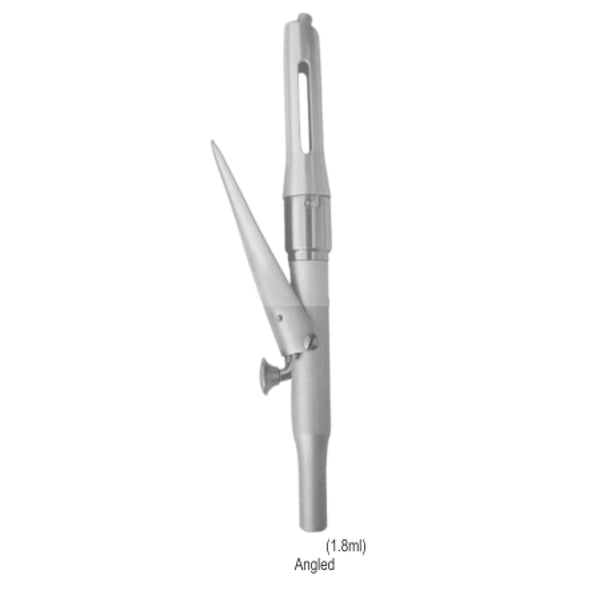 Stainless steel intraligamentary syringe