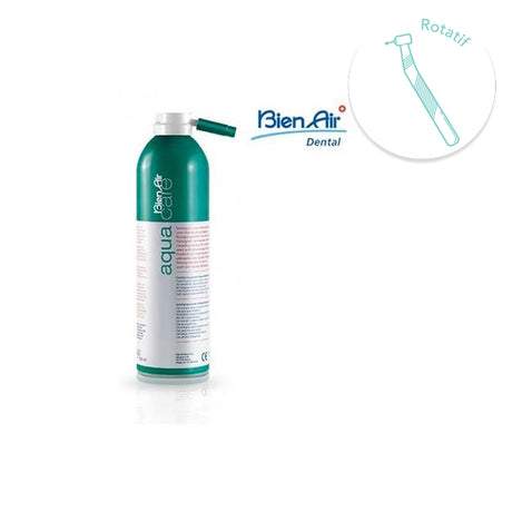 Spray Aquacare Bien Air 500 ml pour rinçage des instruments rotatifs dentaires - oofti.fr