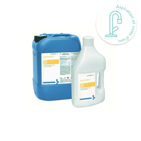Aspirmatic : solution concentrée non moussante pour la désinfection des systèmes d’aspiration et crachoirs. Haute compatibilité, parfum agréable, biodégradable - oofti.fr