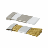 Cardes à fraises métalliques ou en nylon et stylo brossette de nettoyage de fraises.  Dispositif médical de classe I. Fabricant : CFPM. Carde Excellente qualité, pour un parfait nettoyage de vos fraises. Dimensions L x H: 23 x 67 mm.  Le stylo a une prise en main très confortable grâce à son manche rétractable pour un nettoyage optimal. Dimensions Ø x H: 7 x 107 mm 