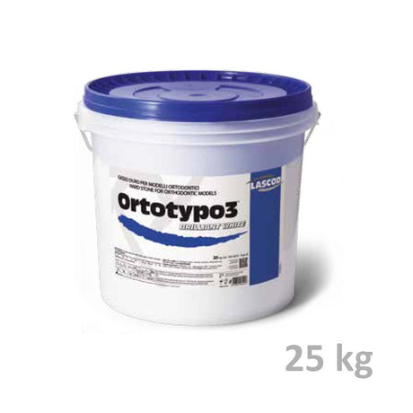 Plâtre blanc brillant type 3 Ortotypo3 25 kg - oofti.fr