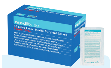 Sterile latex gloves - MEDIBASE