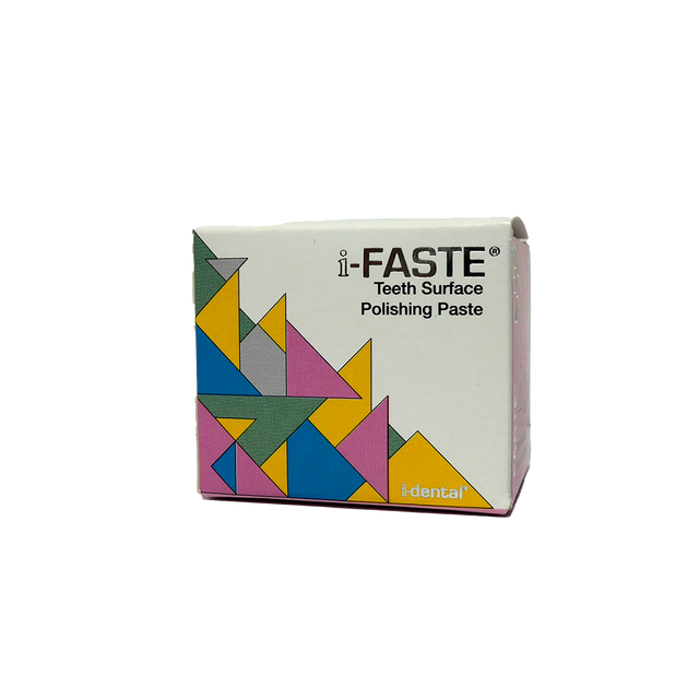 La Pâte à polir I-FASTE est spécialement conçue pour répondre de divers besoins de l'odontologie, offrant une solution complète pour le nettoyage, la préparation de surface et le polissage dentaire. Formulée pour éliminer efficacement la plaque molle et dure, les calculs, les taches et autres adhérences dentaires, elle constitue un outil essentiel dans les procédures dentaires.