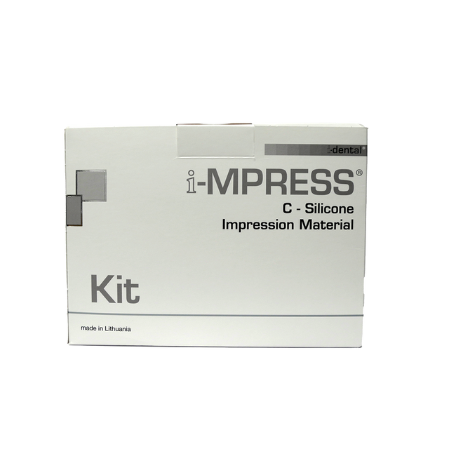 i-MPRESS - Kit Avancé d'Empreinte Dentaire est la solution complète pour des empreintes dentaires de haute précision. L'ensemble comprend 200 ml de mastic, 40 ml de corps léger, 30 ml de gel activateur universel, un bloc de mélange et un distributeur.