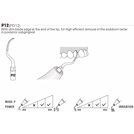 Insert PD12 compatible Satelec - WOODPECKER - oofti.fr