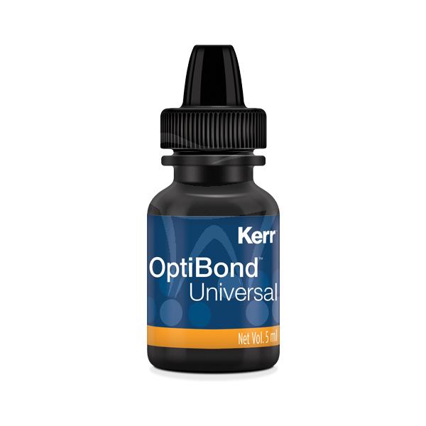 OptiBond Universal est un agent adhésif universel en une seule étape et un seul flacon, indiqué pour les protocoles d'auto-mordançage﻿, de mordançage sélectif ou de mordançage total, et offrant une excellente adhésion sur tous les substrats et surfaces, tant pour les restaurations directes qu'indirectes.