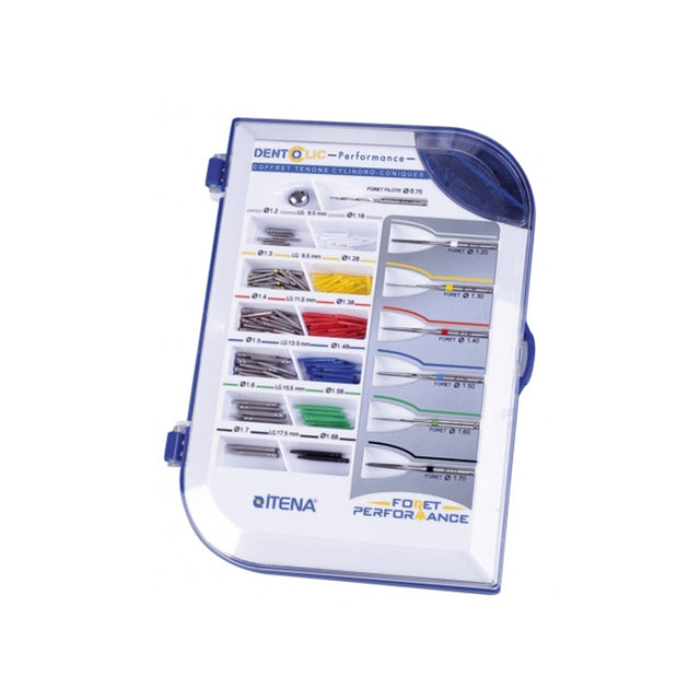 Coffret Performance - Tenons et clavettes cylindro-coniques - DENTOCLIC ITENA - oofti.fr
