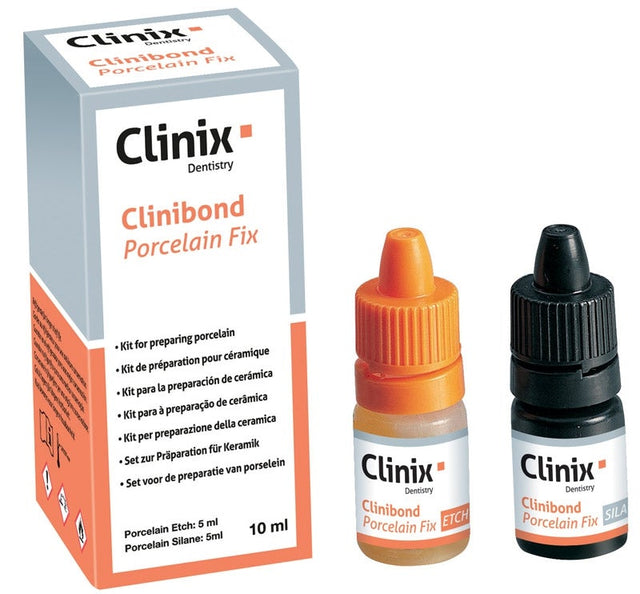 Kit complet de préparation de collage.  Indications :  Préparations des intrados de couronnes (en céramique), facettes en céramique ou en composite et inlays-onlays et les brackets d'orthodontie avant scellement. Réparation d'une fracture céramo-céramique ou céramométallique à l'aide d'un composite. 