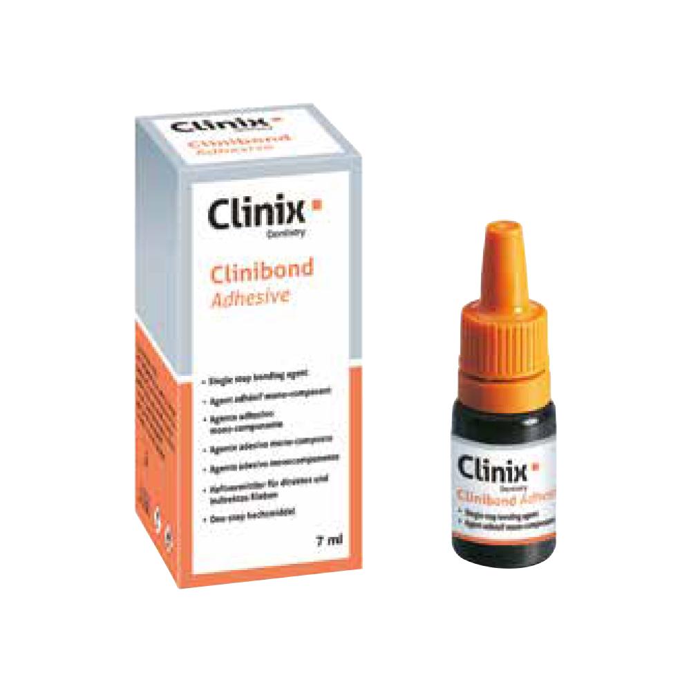 Clinibond Adhesive de Clinix  Clinibond Adhesive est un agent de liaison universel amélo-dentinaire de 5e génération monocomposant, photo polymérisable.