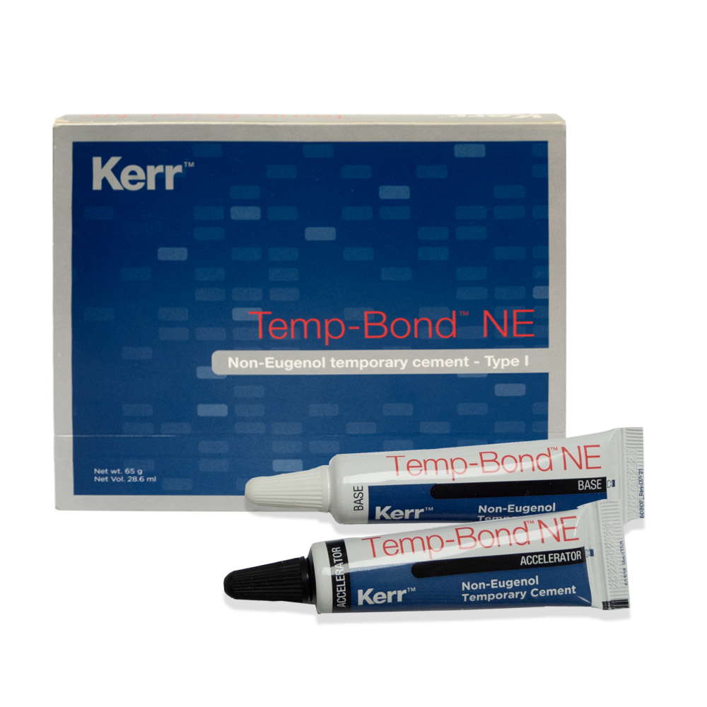 TempBond™ NE est un ciment provisoire sans eugénol à base d'oxyde de zinc, offrant une alternative sûre pour les patients allergiques. Sa formulation n'inhibe pas la polymérisation des ciments résineux définitifs, garantissant des performances mécaniques élevées et une fluidité similaire à Temp-Bond™.